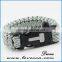 Wholesale Paracord bracelet with latest features like compass, knife , whistle and fire starter