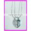 Customized Best Friends Zinc Alloy Heart Necklace