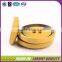 Yellow color plastic made polyester button for clothing