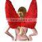 Large Red Feather Angel Wings for women, men and teens