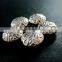 12mm vintage antiqued silver tree branch engraved round flat alloy beads DIY beading supplies 3993017