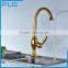 Assessed Supplier Gold Color Kitchen Faucet Brass Contemporary