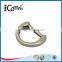 Zinc Alloy Brushed Nickel Metal D ring