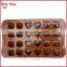 BT0088 New 24 Holes Silicone Chocolate Molds For Rose Gift and Heart Shape Chocolate Mould