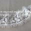 6cm width high quality 100% polyester white color lace trim eyelash lace trim african lace embroidery fabric for wedding dress