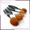 Best Sell 10pcs human hair custom logo makeup brush bag brush for makeup