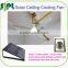 vent goods Ceiling Installation and Solar Power Source solar ceiling fan 12v DC fan