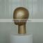Golden Fiberglass Head Mannequin Display For wig