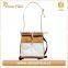 Washable Kraft Paper Backpack Brown And White Paper Laptop Backpack