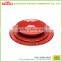 Melamine ruffle serveware, ruffle dinner plates for hotels