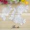 Beautiful pure white wedding dress flower applique for evening suits