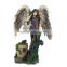 poly resin fairy girl stand figurine for home decoration