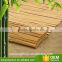 Cheap and straight chocolate colour carbonized speckled bamboo fence