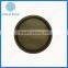 round burnt color pine wood tray