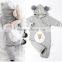 2017 hot new products cartoon pattern hoodie gifts infants toddlers knitted jumpsuits