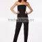 best selling girls sexy black tailored bandeau jumpsuit OEM service