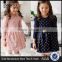 MGOO Wholesale Cotton Spandex Stylish Kids Toddler Girls Clothing Polka Dots Buttons Princess Dress