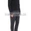 Black rib-knit virgin wool zip-front hoodie styled with tech-fabric elbow patches