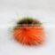 Myfur Multicolor Customize Size Colorful Dazzles Dyed Raccoon Fur Pom Poms