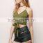 Crop Tops Halter Ladies Crop Top Front Tie Tank Top for Women Wholesale