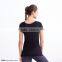 Fitness clothing graphic short sleeve yoga tee