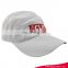 Good quality custom made embroidered pattern baseball caps white running sprot cap