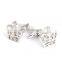 Gold Silver Crown Mens Cufflinks