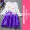 Long Sleeve Gril Cartoon Printed Cosplay Tutu Skirt Child Princess Dress