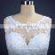the fashion lace with beading bridal dresses illusion neckline wedding dresses