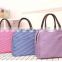 Portable Thermal Lunch Bags for Women Men Multifunction Oxford Striped Large Storage Tote Food Picnic insulation Bags
