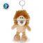 Brand LOGO Cheap Custom Soft Stuffed Animal 3.5'' Plush Lion Keychain With T shirts