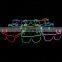 Wholesale led flashing light up el glasses glow el Wire Party Glasses