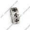 Special design large angel wings five-pointed star titanium ring