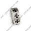 Fashion signet ring cross 316l stainless steel jewelry design