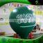 Huge Green Inflatable Helium Balloon Custom Shape Inflatable LED Lighting Air Balls Parade Product