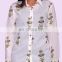 Indian Handmade Latest Women Blouse Shirt Long Sleeve Cotton Hand Block Print Shirts Tops Size S