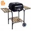 Trolley Design Wooden Side Table Barbeque Square Outdoor Burger Charcoal Bbq Grill