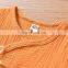 Linen Cotton Fabric Jumpsuits Mustard Clothes Linen Baby Romper