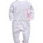 2017 Wholesale autumn winter newborn baby clothes soft cotton long sleeve toddler baby romper with foot