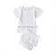 A0156# 2pcs Newborn Kids Baby Girls Clothes Set Short Sleeve T Shirt Tops+ Shorts+Outfits Clothing