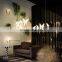 Modern Paper Crane Metal Chandelier LED Bird Design Pendant Lamp For Restaurant Living Room