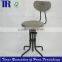 VINTAGE TOLEDO Dining Stool,steel backrest stool,wood vintage stool ,metal frame bar chair,modern stool with oak top