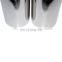 2Pcs Stainless Steel Chrome Exhaust Muffler Tip Pipe For VW Golf MK7 2013-2016