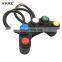 Universal 5 multi function button switch combination handlebar mount horn led fog light turn signal motorcycle on off switch