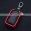 Car Keys Holder Case Key Case Leather Key Cover Leather Zipper Protector Keychain Storage Bag Holder Tag Automotive Car