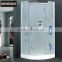 China Suppliers Bathroom Equipments Aluminum Curved Glass Cheap Freestanding Round Shower Enclosure