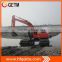 Construction machinery amphibious excavator for soft terrains 45t operation weight max21m arm 0.9bucket