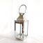 Wholesale Stainless Steel Lantern Heat Resistant Metal Gold Glass Candle Holder