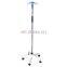 High quality Stainless steel medical clinic hospital  infusion pole  drip stands IV stand