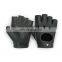 HANDLANDY Durable Cowhide Genuine Leather Bike Gloves Half Sports Cross Training Gloves Riding Cycling Outdoor Sports Gloves